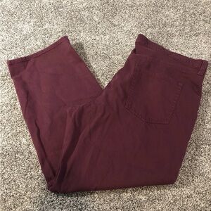 Gap 90’s Loose Mid Rise Burgundy Jeans - Womens 35/20R, Waist 21”